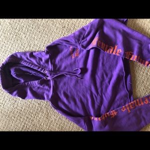 Purple cropped hoodie!